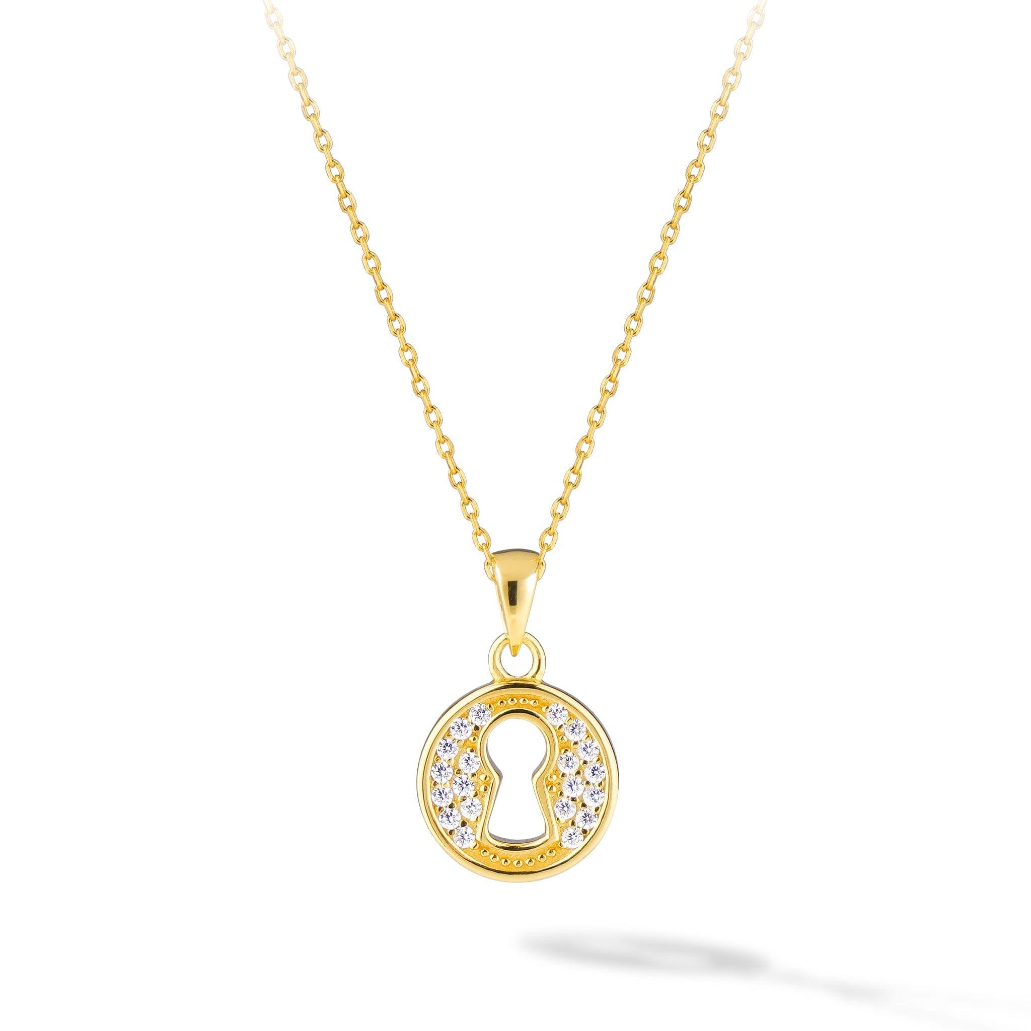南京錠 シルバー ネックレス(2色入り) ネックレス AWNL