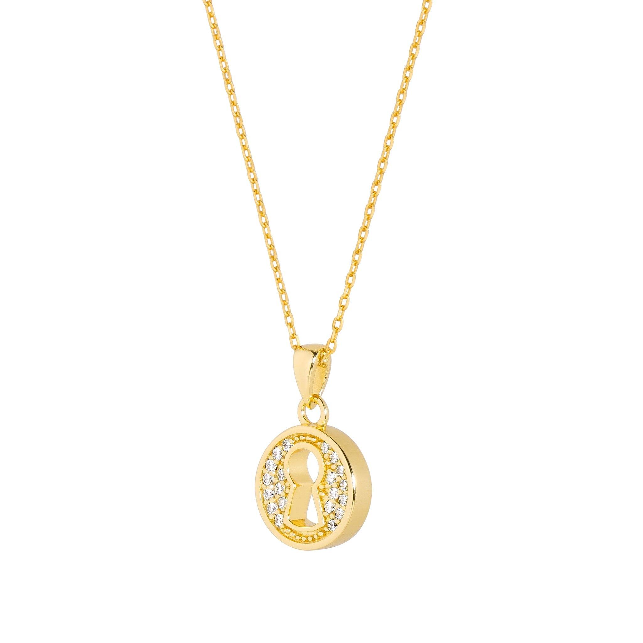 南京錠 シルバー ネックレス(2色入り) ネックレス AWNL
