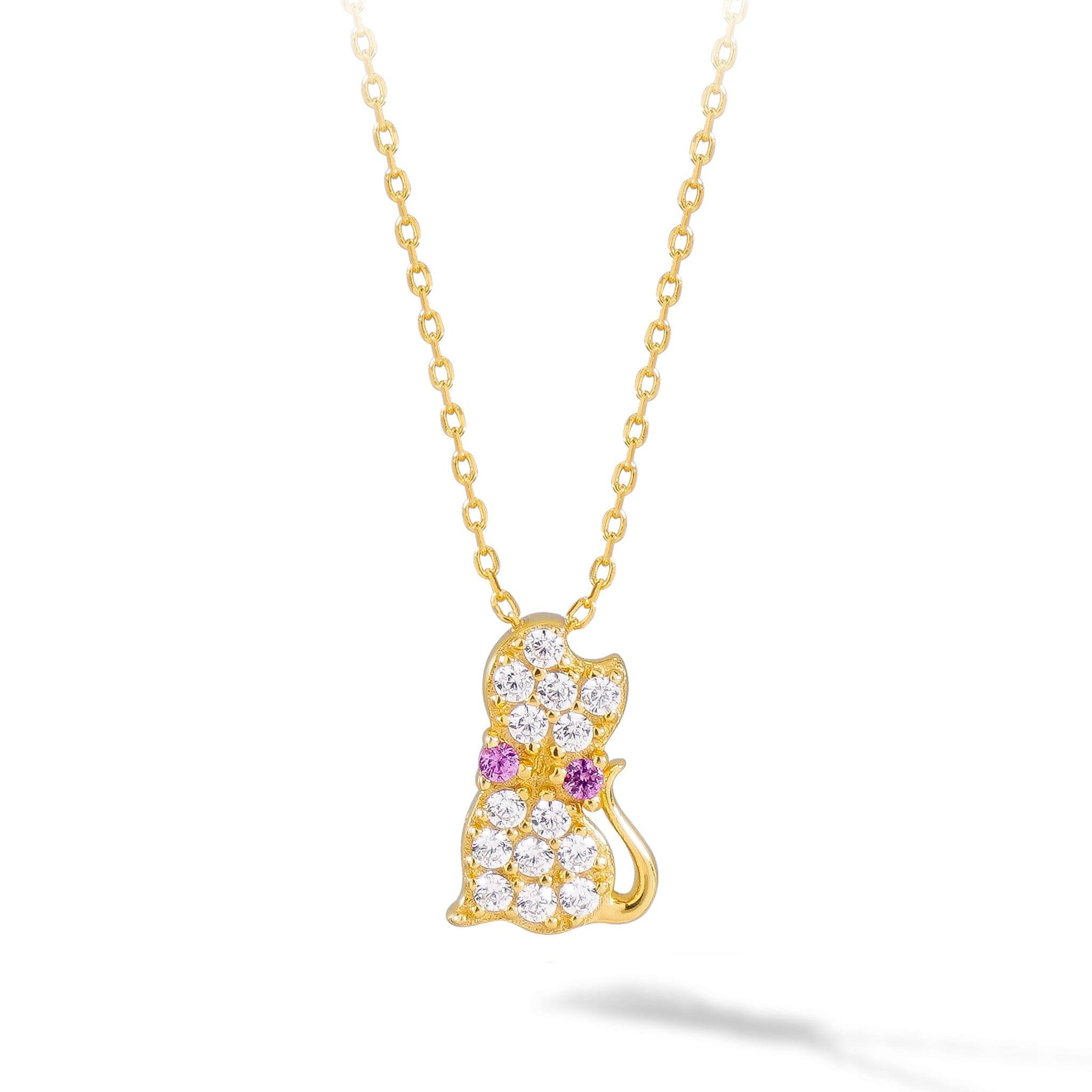 猫 シルバー ネックレス ネックレス AWNL